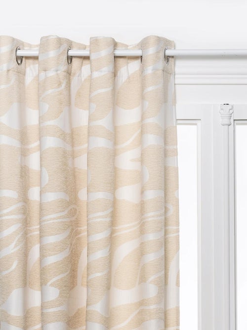 Rideau motif tigre tissage chenille - Kiabi