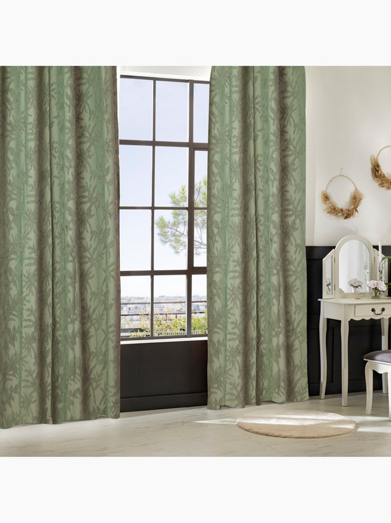 Rideau motif tuftés WILLOW Vert clair - Kiabi
