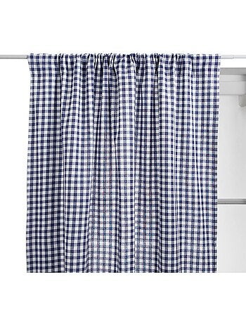 Rideau motif vichy en coton GROOVE