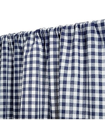 Rideau motif vichy en coton GROOVE
