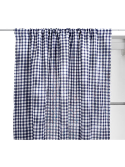 Rideau motif vichy en coton GROOVE - Kiabi