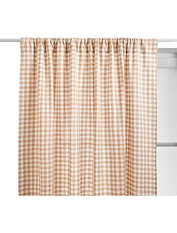 Rideau motif vichy en coton GROOVE