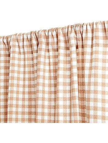 Rideau motif vichy en coton GROOVE