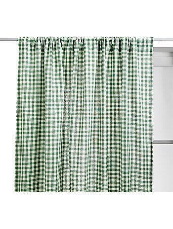 Rideau motif vichy en coton GROOVE