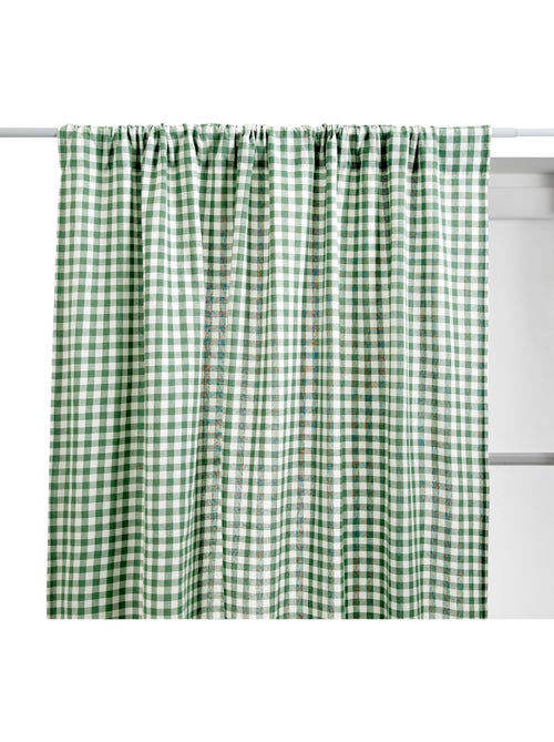Rideau motif vichy en coton GROOVE - Kiabi Rideau motif vichy en coton GROOVE - Kiabi