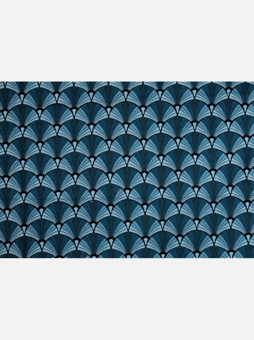 Rideau motif vintage bleu - Kiabi Rideau motif vintage bleu - Kiabi