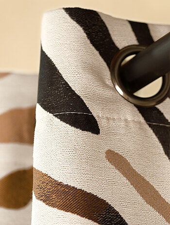 Rideau motif zèbre dégradé