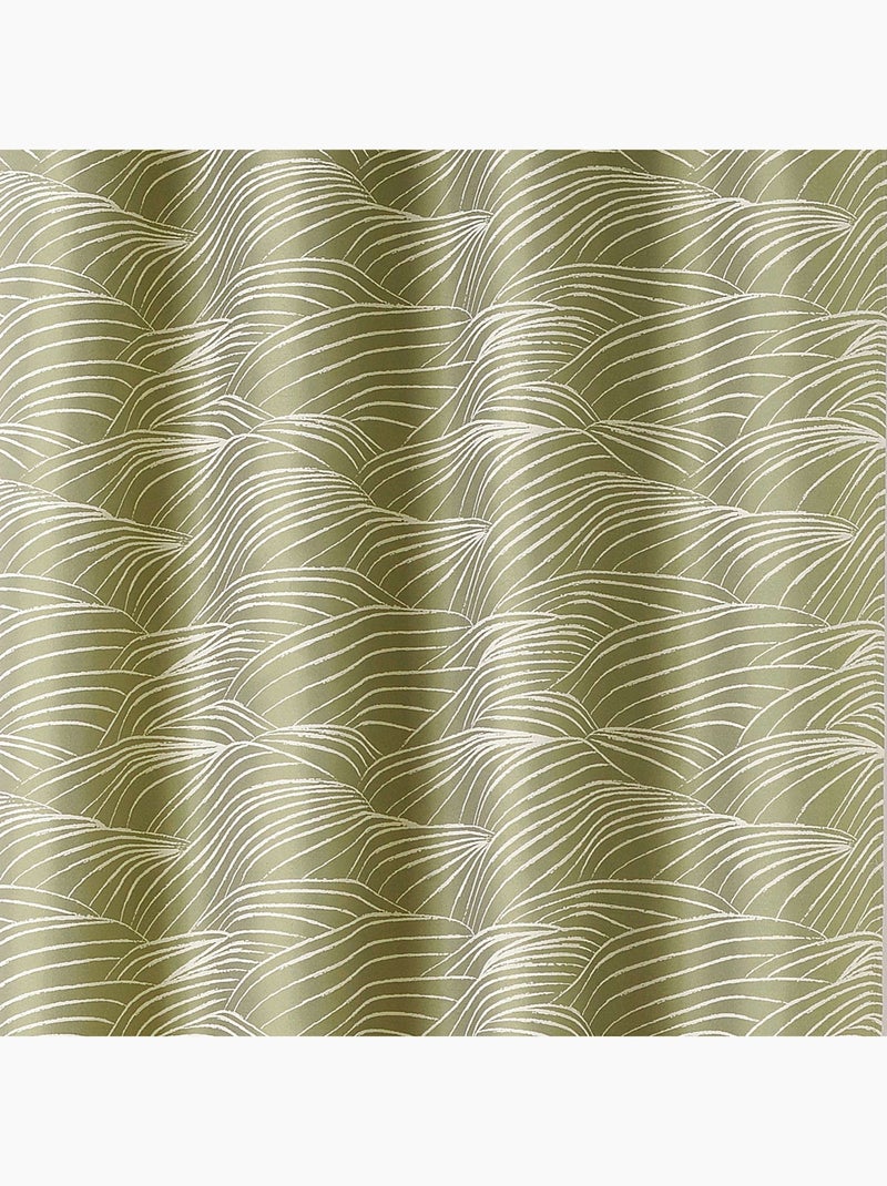 Rideau motifs coteaux de vigne Vert - Kiabi