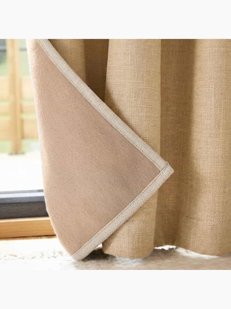 Rideau obscurcissant 140x240cm Taupe - Kiabi
