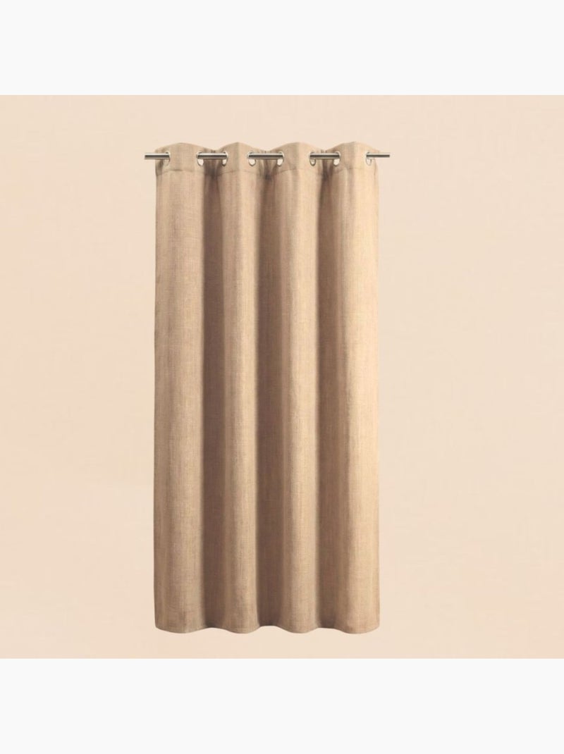 Rideau obscurcissant 140x240cm Taupe - Kiabi