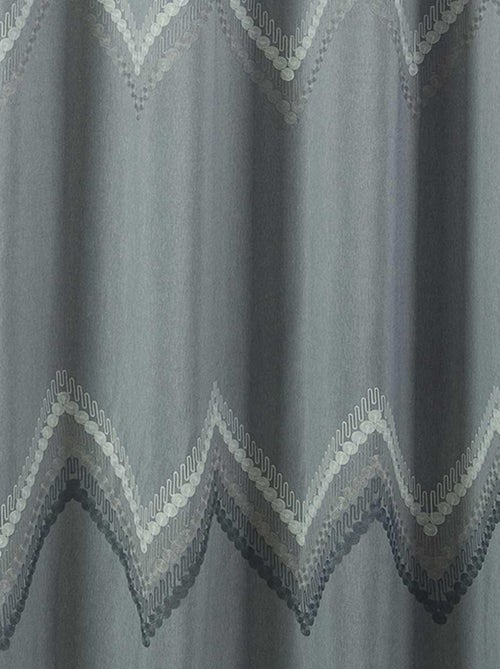 Rideau obscurcissant à chevrons galonnés - Kiabi