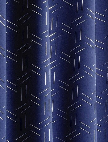 Rideau obscurcissant à motifs argentés