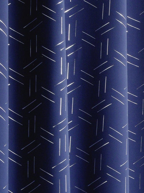 Rideau obscurcissant à motifs argentés - Kiabi