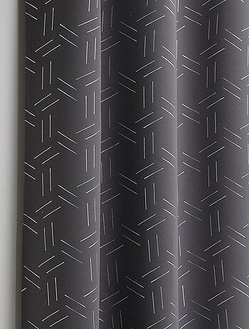 Rideau obscurcissant à motifs argentés