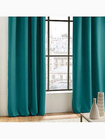 Rideau obscurcissant à œillets – lot de 2 – uni