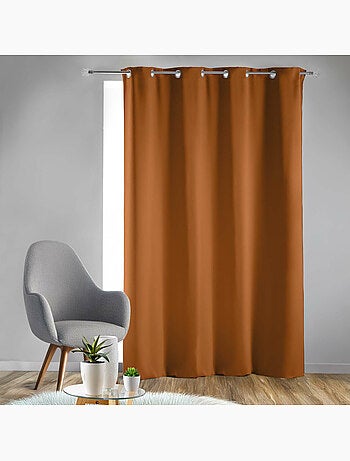 Rideau obscurcissant à œillets – Lot de 2 – Uni