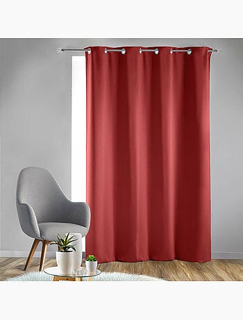 Rideau obscurcissant à œillets – Lot de 2 – Uni