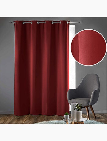 Rideau obscurcissant à œillets – Lot de 2 – Uni