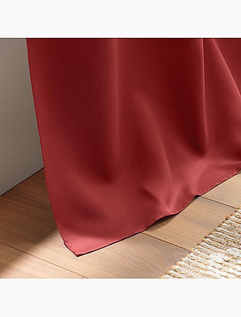 Rideau obscurcissant à œillets – Lot de 2 – Uni