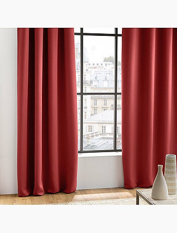 Rideau obscurcissant à œillets – Lot de 2 – Uni