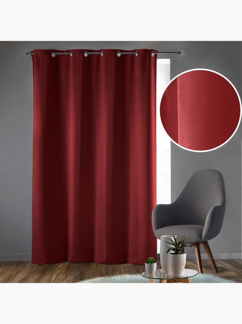 Rideau obscurcissant à œillets – Lot de 2 – Uni - Kiabi