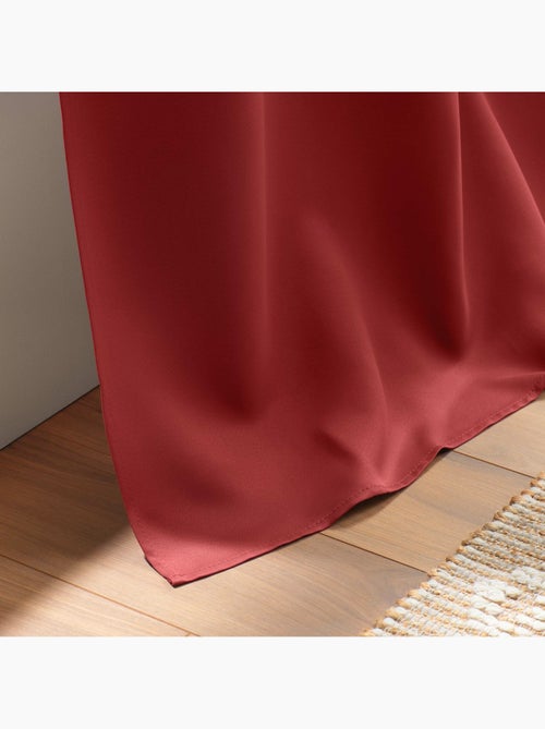 Rideau obscurcissant à œillets – Lot de 2 – Uni - Kiabi