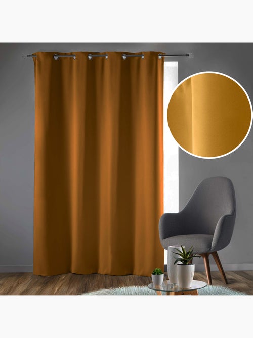 Rideau obscurcissant à œillets – Lot de 2 – Uni - Kiabi