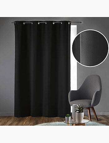 Rideau obscurcissant à œillets – Lot de 2 – Uni