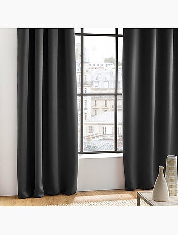 Rideau obscurcissant à œillets – Lot de 2 – Uni