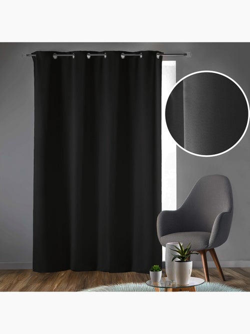 Rideau obscurcissant à œillets – Lot de 2 – Uni - Kiabi