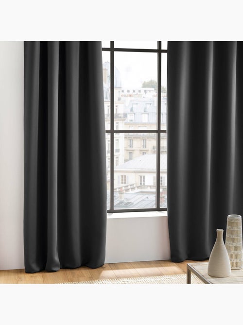 Rideau obscurcissant à œillets – Lot de 2 – Uni - Kiabi