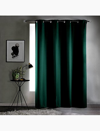 Rideau obscurcissant à œillets – Lot de 2 – Uni