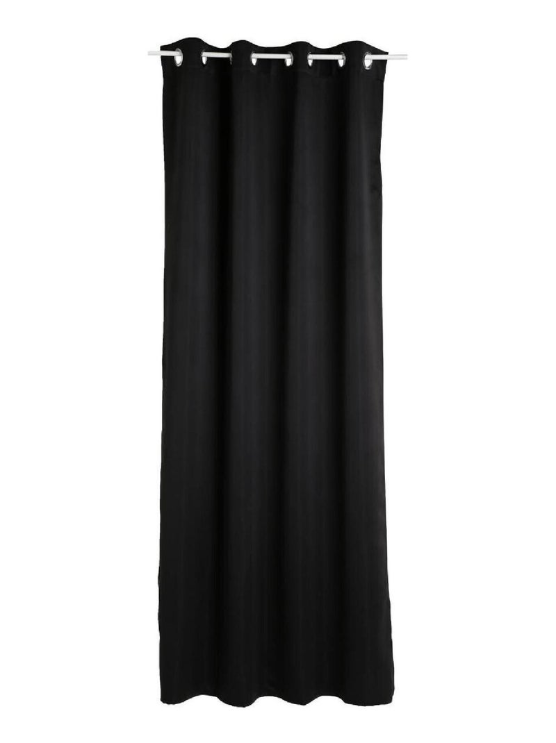 Rideau obscurcissant chic et uni Noir - Kiabi