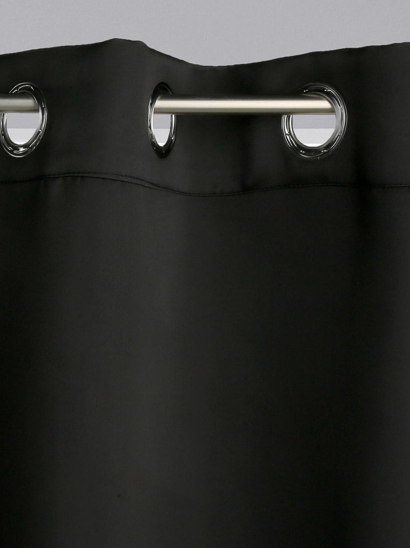 Rideau obscurcissant chic et uni Noir - Kiabi