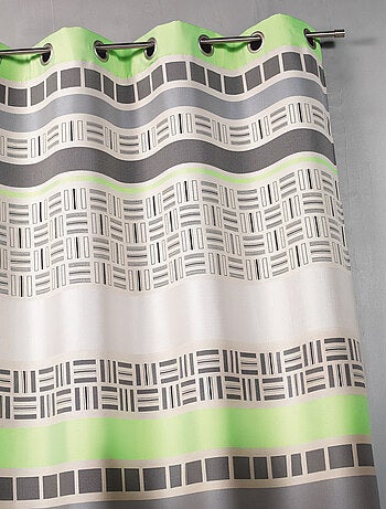 Rideau obscurcissant en jacquard design à rayures horizontales