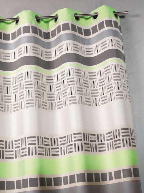 Rideau obscurcissant en jacquard design à rayures horizontales - Kiabi Rideau obscurcissant en jacquard design à rayures horizontales - Kiabi
