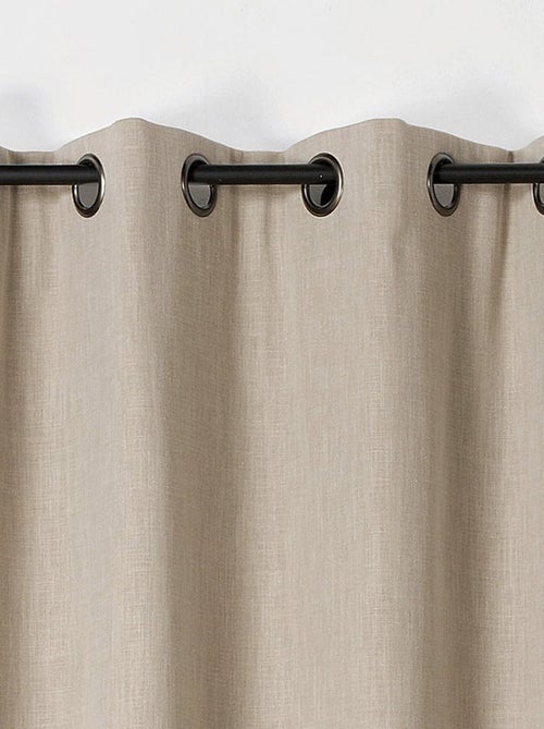 Rideau obscurcissant et isolant  -  - Effet tissé - Kiabi