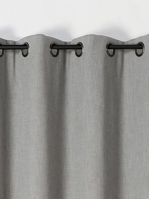 Rideau obscurcissant et isolant  -  - Effet tissé - Kiabi