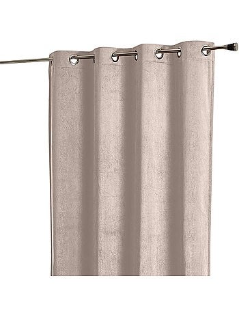 Rideau obscurcissant et isolant aspect velours