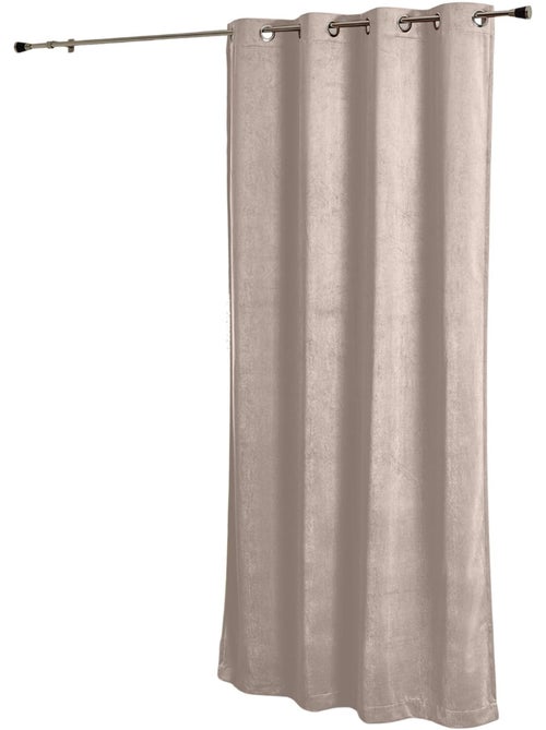 Rideau obscurcissant et isolant aspect Velours - Kiabi