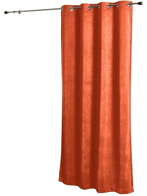 Rideau obscurcissant et isolant aspect Velours - Kiabi