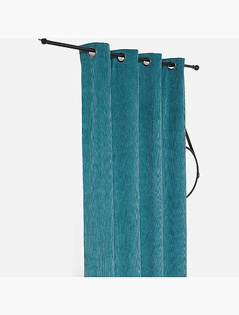 Rideau obscurcissant et isolant en velours côtelé