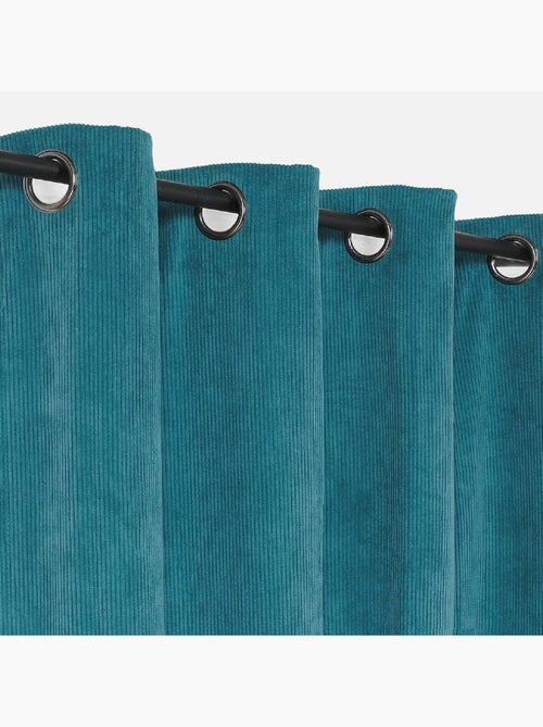 Rideau obscurcissant et isolant en velours côtelé - Kiabi