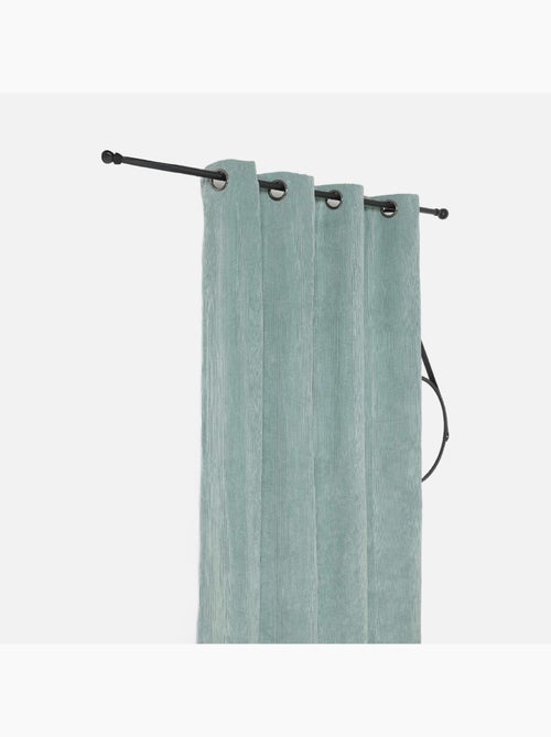 Rideau obscurcissant et isolant en velours côtelé - Kiabi