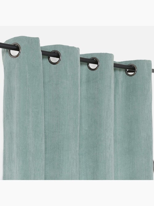 Rideau obscurcissant et isolant en velours côtelé - Kiabi