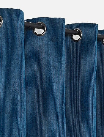 Rideau obscurcissant et isolant en velours côtelé