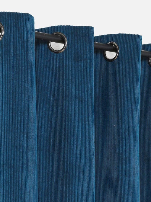 Rideau obscurcissant et isolant en velours côtelé - Kiabi