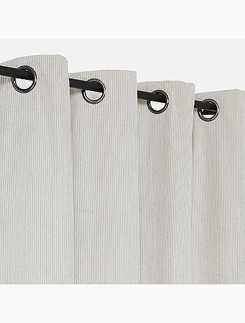 Rideau obscurcissant et isolant en velours côtelé