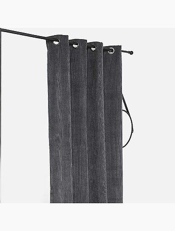 Rideau obscurcissant et isolant en velours côtelé