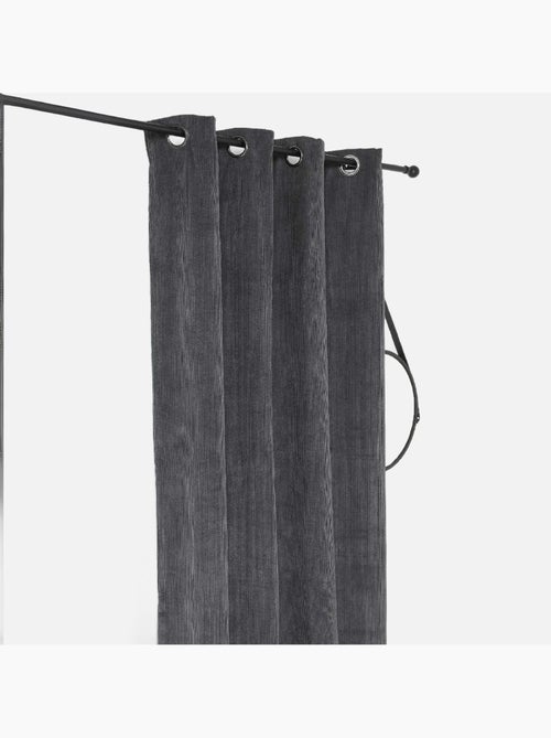 Rideau obscurcissant et isolant en velours côtelé - Kiabi